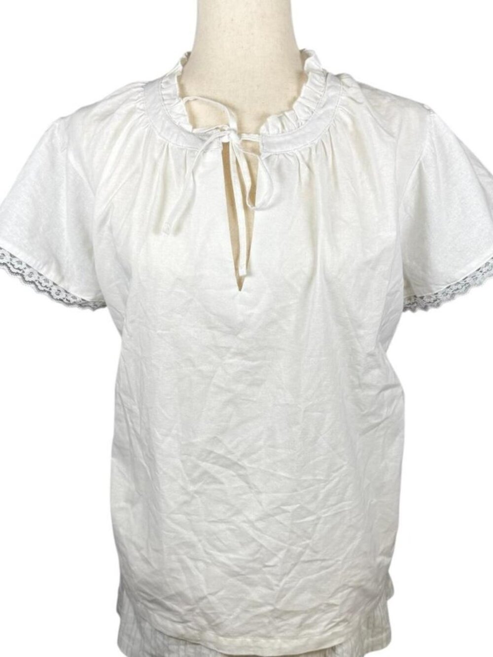 Inner Circle White Cotton Blouse